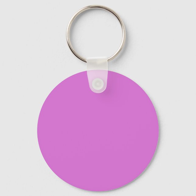 Orchid Purple DA70D6 - Option to Add Name Key Ring (Front)