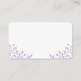 Orchid Purple Secret Garden Wedding Place Cards