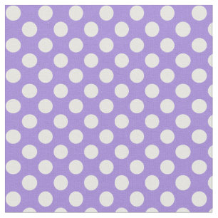Orchid Purple with White Polka Dot Fabric