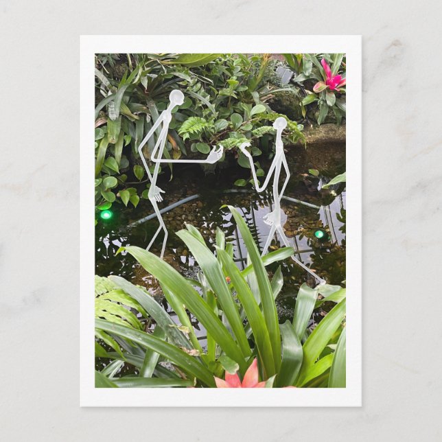 Orchid Room Stick Figures 2 | Phipps Conservatory Postcard (Front)