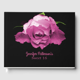 Orchid Rose Sweet 16 Guest Book