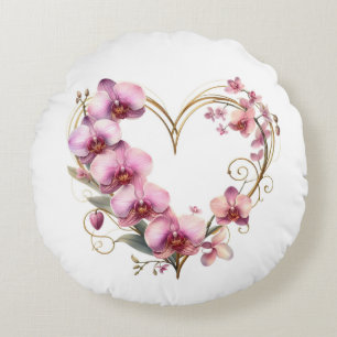 orchid round cushion