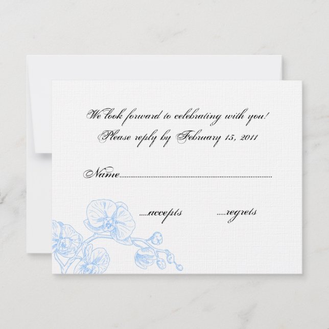 Orchid RSVP Card (Front)