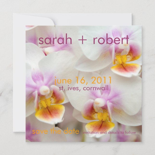 Orchid • Save the Date Announcement (Front)
