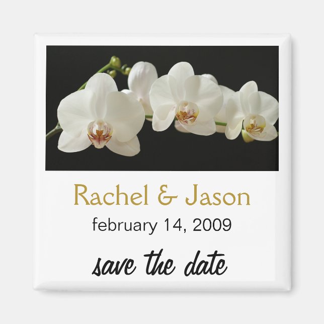 Orchid | Save the Date Magnet (Front)