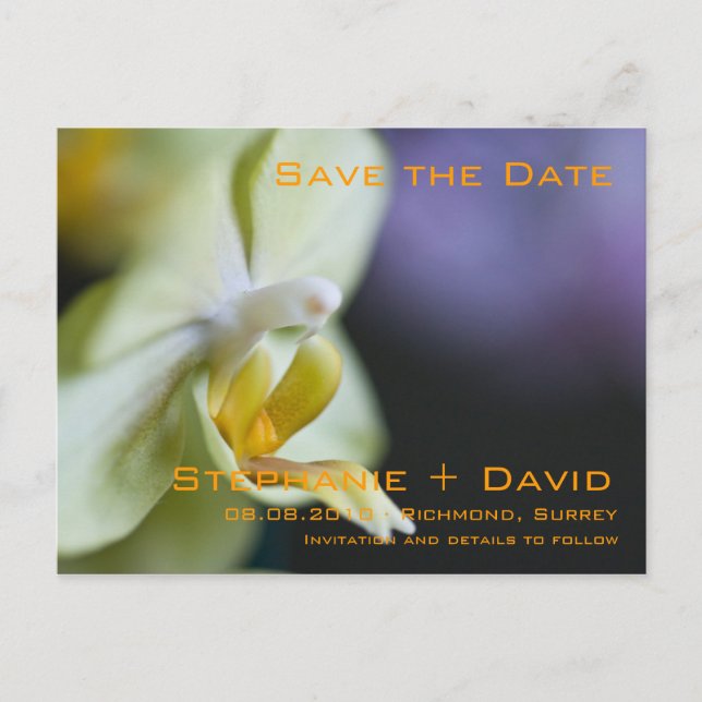 Orchid • Save the Date Postcard (Front)
