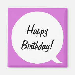 Orchid Speech Bubble 2 Magnet