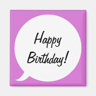 Orchid Speech Bubble Magnet