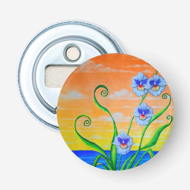 Orchid Sunset  Bottle Opener (Front)