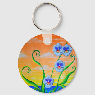 Orchid Sunset  Key Ring