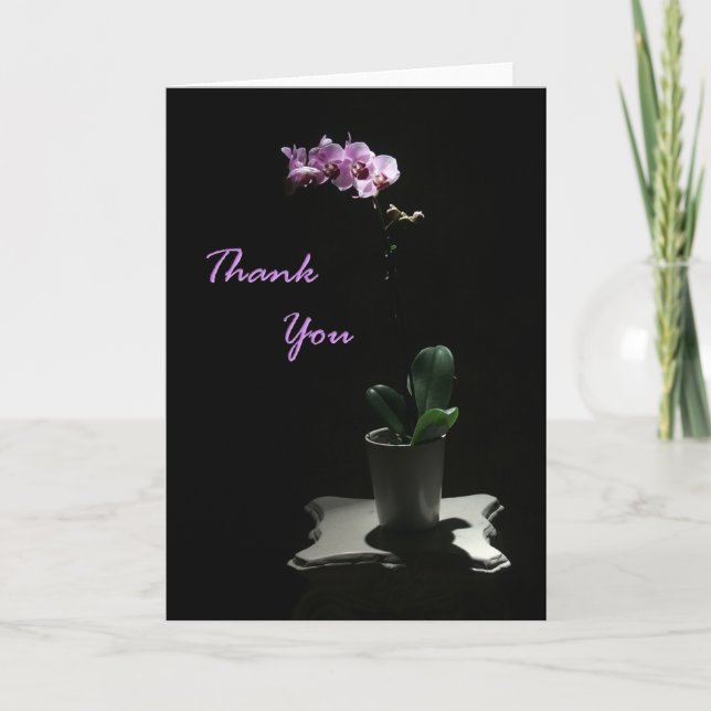 Orchid Thank You card (Front)