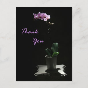 Orchid Thank You postcard