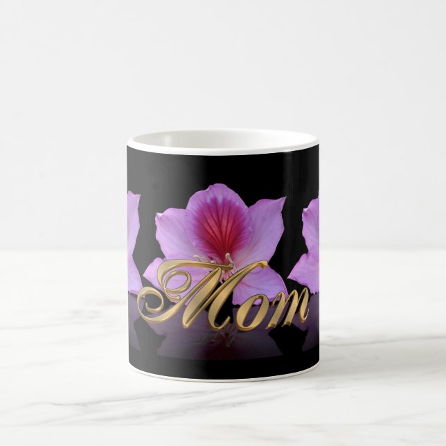 Orchid tree flower mug personalised for MOM (Center)