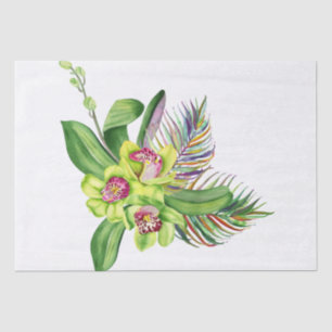 Orchid Tropical Bouquet Tissue Paper
