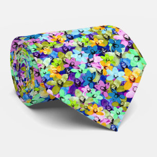 Orchid Water Colour, Tie