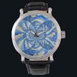 Orchid Watercolor painting, breeze, Clouds Mandala Watch<br><div class="desc">romantic surreal mandala white orchid watercolor painting by H Cooper</div>