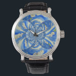 Orchid Watercolor painting, breeze, Clouds Mandala Watch<br><div class="desc">romantic surreal mandala white orchid watercolor painting by H Cooper</div>