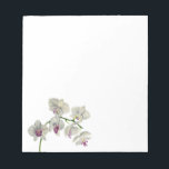 Orchid Watercolor Painting Notepad<br><div class="desc">This is a watercolor painting of my orchid plant. I used Daniel Smith watercolor paints on Arches hot pressed paper.</div>