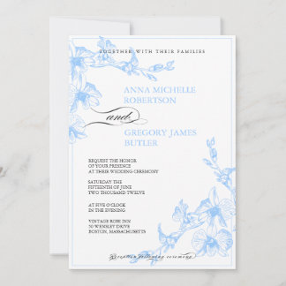 Orchid Wedding Invitation