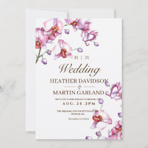 Orchid Wedding Invitation