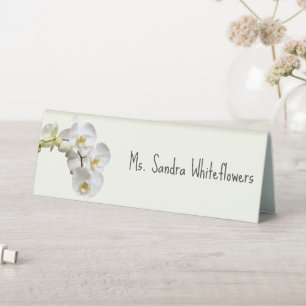 Orchid Wedding Place Card Seating With Name