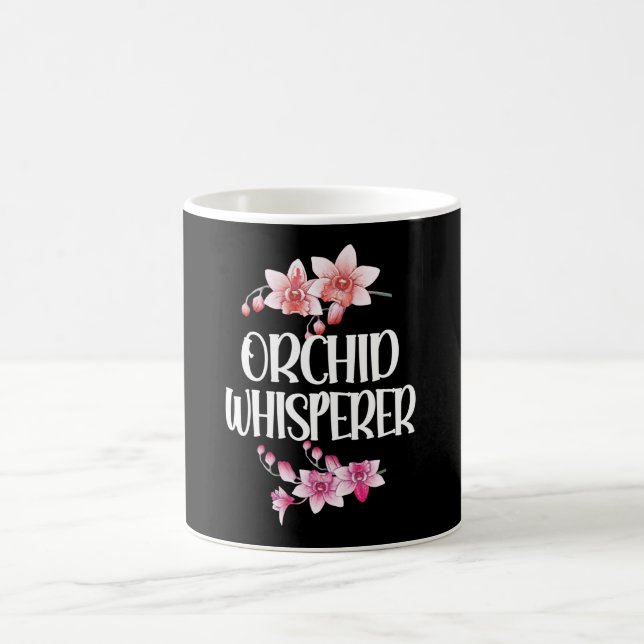 Orchid Whisperer Orchid Plant Grower Orchid Lover Coffee Mug (Center)