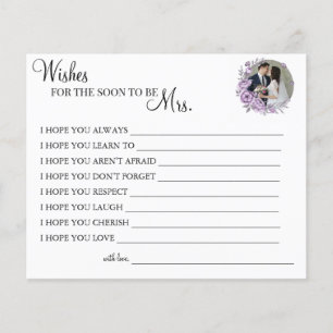 Orchid Wishes for the Soon to be Mrs card