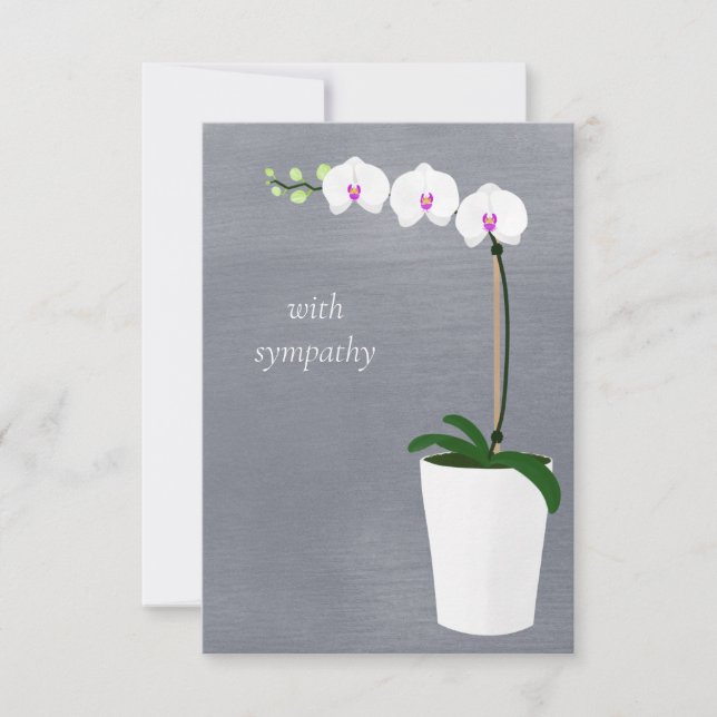Orchid | With sympathy Card (Front)