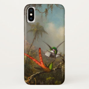 Orchid with Two Hummingbirds Heade iPhone X Case