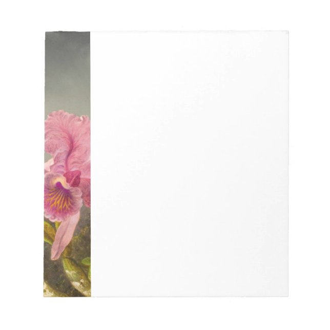 Orchid with Two Hummingbirds Heade Notepad (Front)