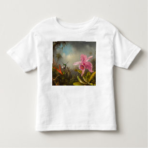 Orchid with Two Hummingbirds Heade Toddler T-Shirt
