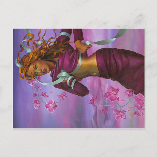 Orchid Woman Postcard (Front)