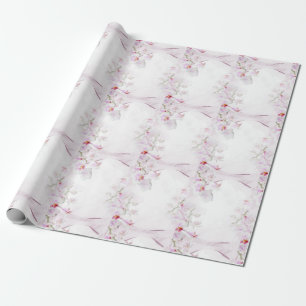 Orchid wrapping paper