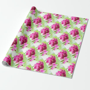orchid wrapping paper