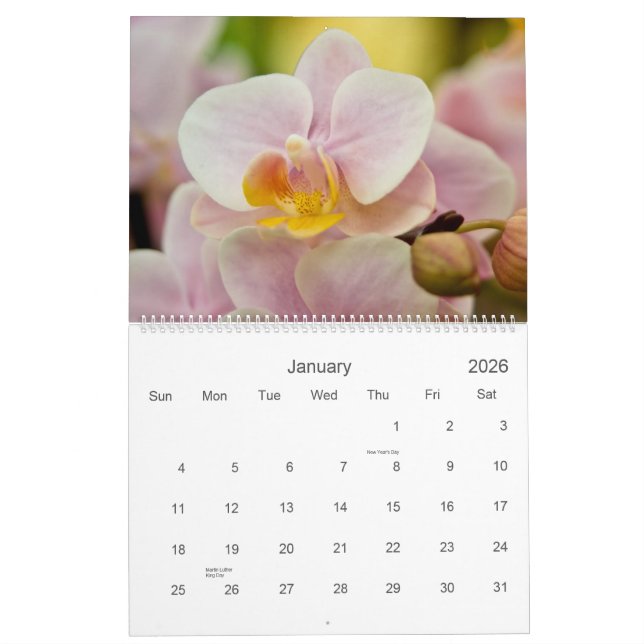 Orchids 2011 Calendar (Jan 2026)