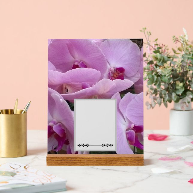 Orchids Acrylic Sign (Wedding)