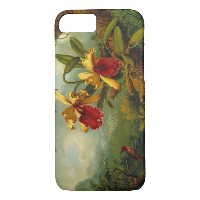 Orchids and Hummingbird 1875 Case-Mate iPhone Case (Back)