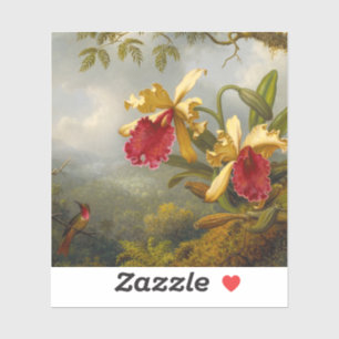Orchids and Hummingbird Heade