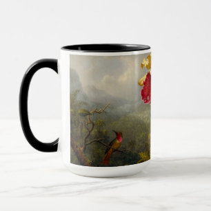 Orchids and Hummingbird Heade Mug