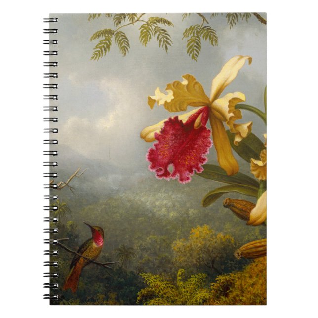 Orchids and Hummingbird Heade Notebook (Front)