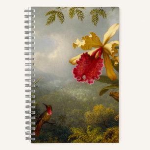 Orchids and Hummingbird Heade Notebook