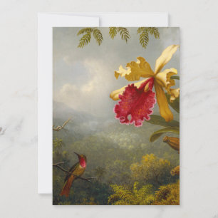 Orchids and Hummingbird Heade Save The Date