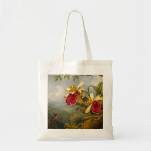 Orchids and Hummingbird Heade Tote Bag
