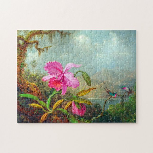 Orchids and Hummingbirds by Martin Johnson Heade  Jigsaw Puzzle (Horizontal)