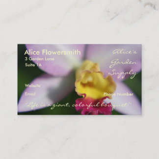 Orchids business cards