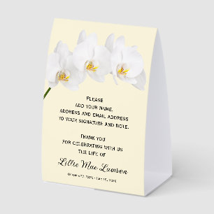 Orchids Celebration of Life Guest Book