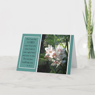 Orchids Do Not Fear Comfort and Encouragement Card