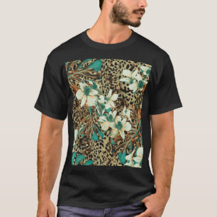 Orchids Floral Watercolor Seamless Illustration T-Shirt