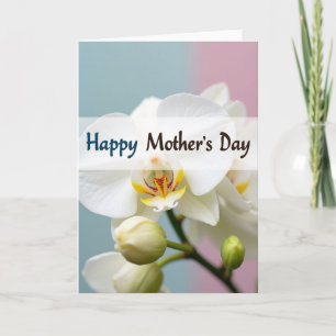 Orchids Gentle Mothers Day Card