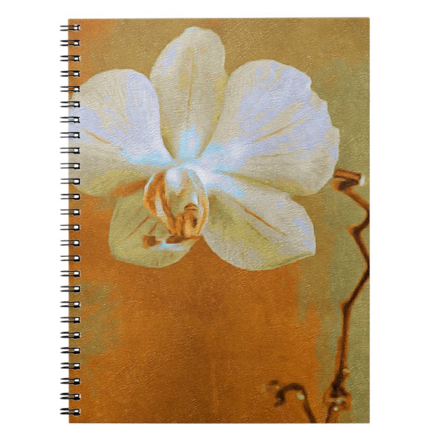Orchids in Shades of Orange Notebook (Front)